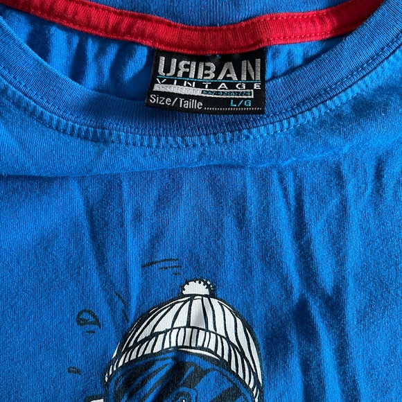 🤩5/$25🤩 Urban Vintage Boy Graphic Long-sleeve tee, good used condition, large - Picture 3 of 4
